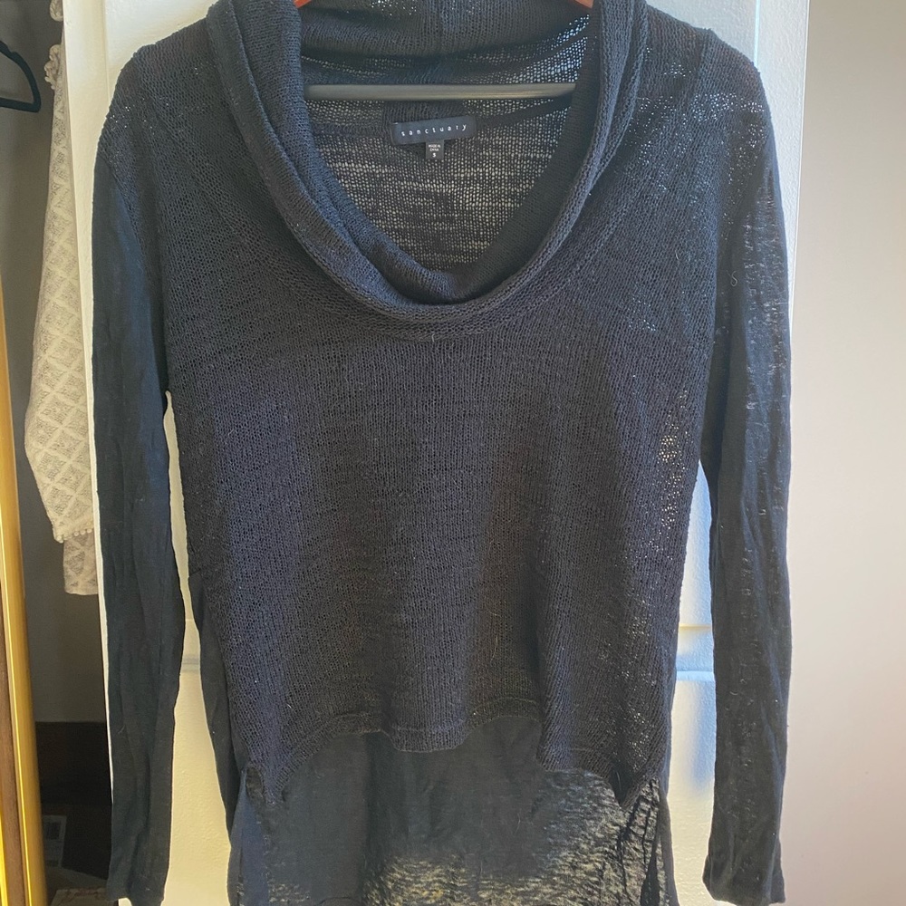 SANCTUARY Knit Cowl Neck, S